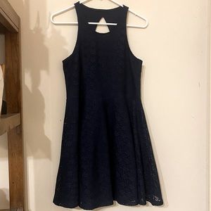 Navy blue lace dress
